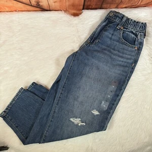 NEW Gap Kids Boys Distressed Barrel Jeans Washwell (L 10) - Picture 1 of 6
