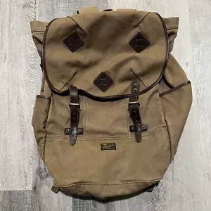 VTG Polo Ralph Lauren Bleecker St NY Military Utility Canvas Rucksack Backpack - Picture 1 of 7