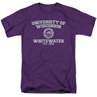 University of Wisconsin Whitewater Adult T-Shirt Circle Logo, Purple, S-4XL