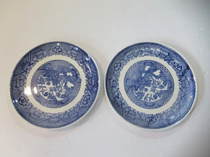 Willow Blue China 7.25" Salad Plates- 2 - Bild 1 von 5
