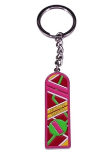 BTTF Hoverboard Metal Keychain Keyring Back To The Future Retro 80's Movie Gift - Picture 1 of 2