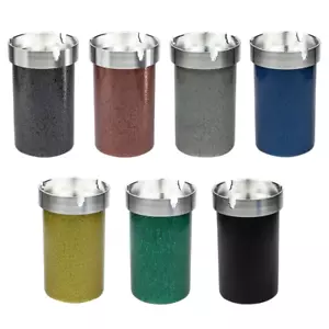 1pc Portable Car Travel Cigarette Ashtray Aluminum Alloy desktop Ashtray Indoor - Picture 1 of 12