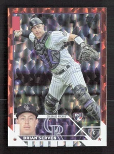 2023 Topps Series 1 Brian Serven #41 Orange Foil /299 - Picture 1 of 2