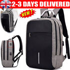 Men's Bag Waterproof Anti-theft Backpack USB Port For Tablet Cell Phone Laptop