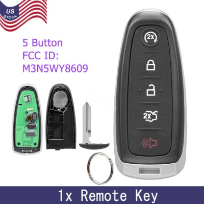 Para 2011 2012 2013 2014 2015 Ford Explorer Edge controle remoto inteligente chaveiro M3N5WY8609 - Imagem 1 de 4