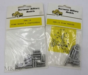 Dartmoor Military Models 81mm Mortar, Bombs & Containers DMM12 & DMM14 Kits - Picture 1 of 1