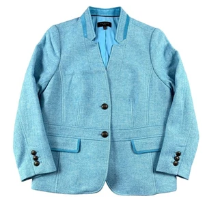 Talbots Karriere Blazer Damen 14P Himmelblau Wollmischung Petite - Bild 1 von 7