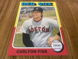 CARLTON FISK 2024 TOPPS HERITAGE #OB-10 OVERSIZED BOXTOPPER / BOSTON RED SOX - Bild 1 von 4
