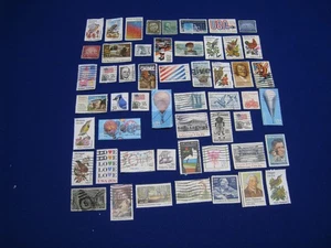 US Stamps 20 Cent Stamp Lot - 53 Different - Cancelled - Off Paper - Picture 1 of 3