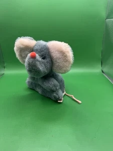 Vintage Wallace Berrie Small little plush Gray Mouse Korea 1978 nutshells - Picture 1 of 1