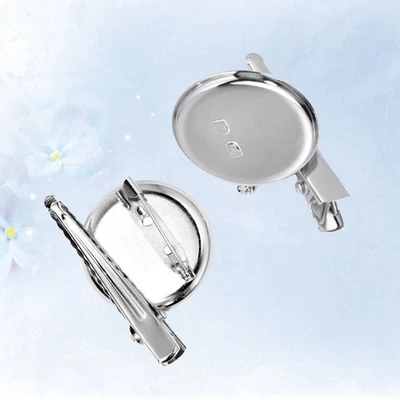  100 PCS Spilli Vuoti Spillo Rosa Spille Del Corpetto Pin Rotondo - Immagine 1 di 4