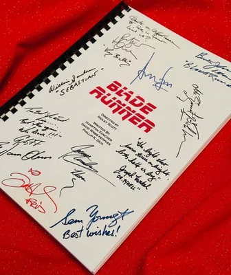 Blade Runner , Movie Script, Cast Printed Signatures, Signed, Gift, Film  - Image 1 of 4