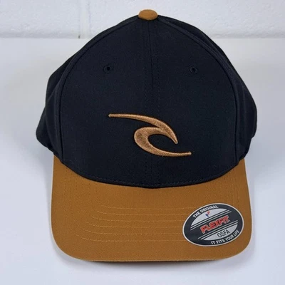 Rip Curl Tepan 2.0 Men's Flex Fit Hat Black & Tan OSFM - Image 1 of 4