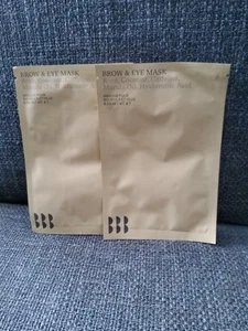BBB London BROW & EYE MASKS X2 Coconut, Rose, Caffeine, Maryla Oil  - Picture 1 of 3