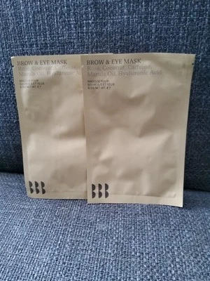 BBB London BROW & EYE MASKS X2 Coconut, Rose, Caffeine, Maryla Oil  - Image 1 of 3