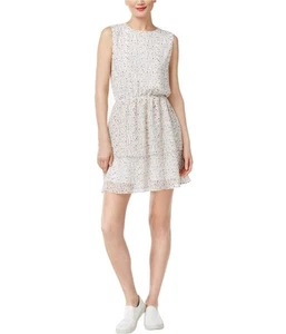 Cynthia Rowley Womens Tiered Peasant Dress, White, X-Small - Picture 1 of 1