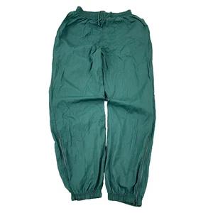 Vintage Champion Pants Men Medium Green Windbreakers Track Suit Unlined 90s * - Picture 1 of 18