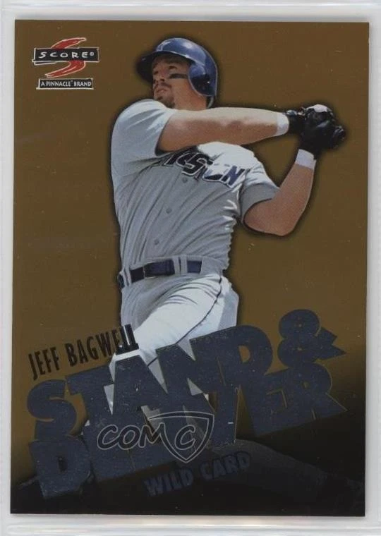 1997 Score Stand & Deliver Gold Silver Letters /225 Jeff Bagwell #22 HOF - Image 1 of 2