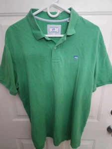 Polo Southern Tide The Skipjack cotone elasticizzato piqué verde uomo XL - Foto 1 di 6