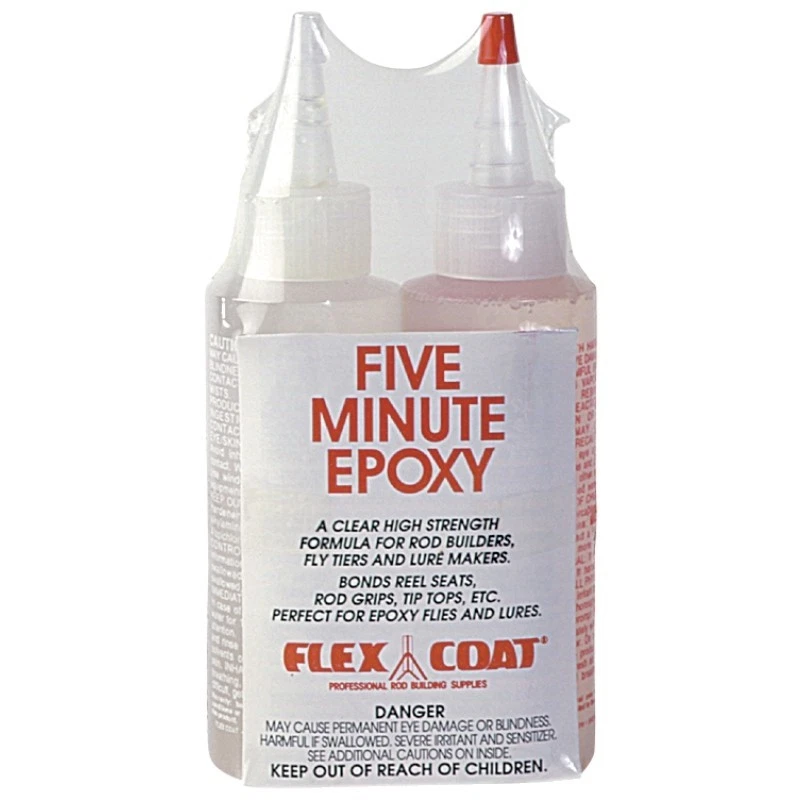 Flex Coat 4 OZ 5 Minute Rod Building Epoxy Glue  Q4 - Image 1 of 1