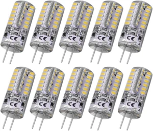 10Pcs G4 Base LED Light Bulbs, Warm White 3000K, 3 Watt Equivalent to 20W T3 Hal - Picture 1 of 12