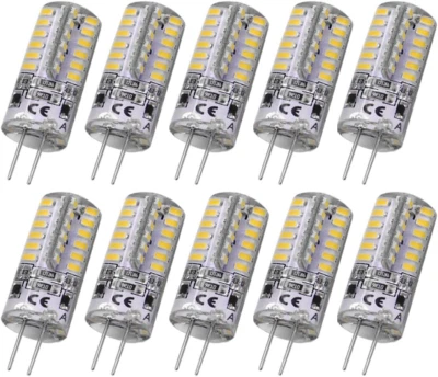 10Pcs G4 Base LED Light Bulbs, Warm White 3000K, 3 Watt Equivalent to 20W T3 Hal - Image 1 of 4