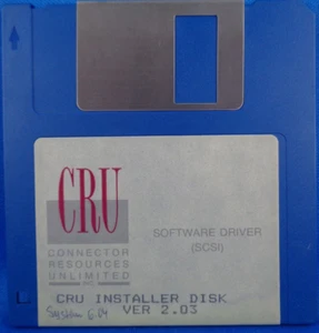 APPLE MACINTOSH --CRU INSTALLER DISK VER 2.03 (SOFTWARE DRIVER SCSI - ORIGINAL) - Picture 1 of 1