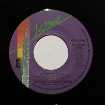 Joe Cocker, Jennifer Warnes ‎/ Up Where We Belong (Vinyl Single, used) - Image 1 of 2