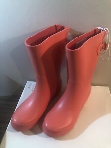A New Day Rain Boots Vicki Mid Calf Rubber Pink- Pick your Size