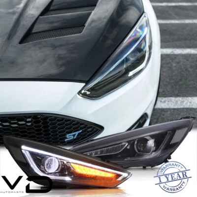 VLAND LED projector Headlights for Ford Focus ST/RS 2015-2017 Sequential Lamp - image 1 of 4