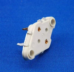 Lot of 2 - Dynaco Hafler Transistor Socket, TO-3 Proprietary Material & Gold Pin - Picture 1 of 2