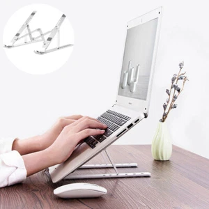 Desk Riser Foldable For Computer Tablet Laptop Stand Adjustable Holder Portable - Picture 1 of 11