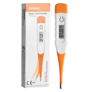 Termómetro digital 15S fiebre oral termómetro rectal para axilas con alarma para fiebre - Imagen 1 de 7