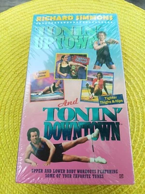 Richard Simmons VHS Video Tape Tonin Uptown Toning Downtown Aerobic Exercise VTG - Image 1 of 4