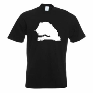 T-Shirt Imprimé Design Fun Du Contour Du Sénégal - Imagen 1 de 19