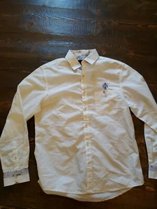 DaVinci Men's Shirt Vincent white Cotton Button Down Shirt-Org $45.50 - Picture 1 of 5