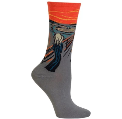 NUEVO CON ETIQUETAS Calcetines hasta la rodilla Sock It To Me para hombre marrón naranja The Sasquatch Scream Foto 1 de 4