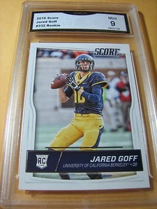 Jared Goff Rams 2016 puntaje novato radiocontrol # 332 grado 9 L@@@K - Imagen 1 de 1