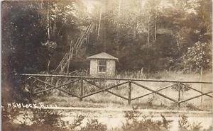 Vintage Photo RPPC Postcard Hemlock Hill Peterburg IL Arboretum woodland - Picture 1 of 3