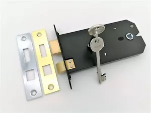 Cerradura de puerta de mortaza horizontal 150 mm 6" varios acabados reemplaza Union 2077 3 palancas - Imagen 1 de 19