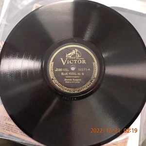 E+ 78 Jimmie Rodgers Victor 22271 Blue Yodel No. 6 / Yodeling Cowboy - Picture 1 of 2