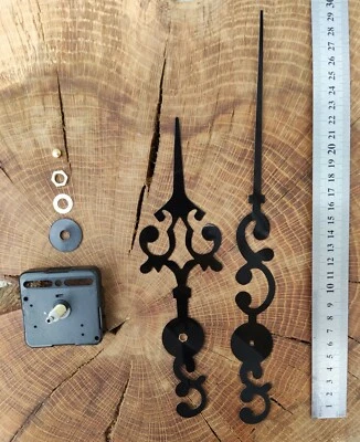 clock Kit Quality Silent Quartz DIY mechanism movement  LARGE Hands Wall clock - Image 1 of 4