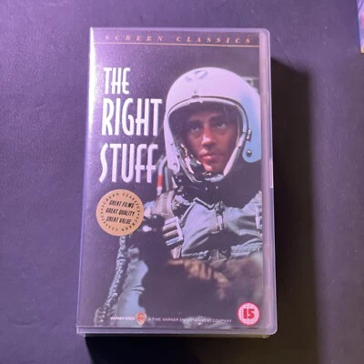 The Right Stuff VHS Video Cert 15 Philip Kaufman Tom Wolfe - Image 1 of 3