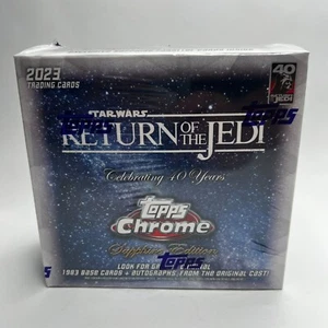 2023 Topps Chrome Star Wars Sapphire Edition Return of the Jedi - NEW - SEALED - Picture 1 of 2