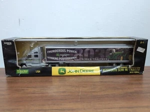 1/64 Ertl John Deere Kenworth Semi With Trailer Thunderous Power 8030 - Picture 1 of 4