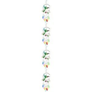 4 Pcs Metal Wind Chime Pendant Bird Hanging Ornament Vivid Hummingbird - Picture 1 of 12