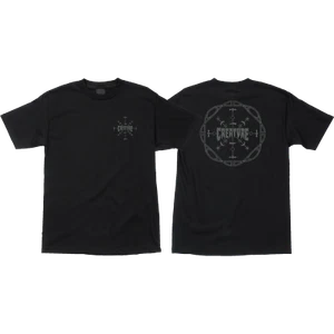 Creature Skateboards Runes Short Sleeve Black T-Shirt - Size Large - Picture 1 of 1