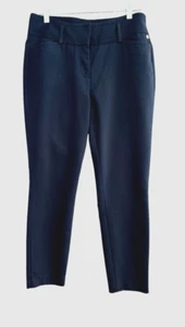 Ivanka Trump Women's Pants Slacks Slimming Straight Leg Navy Blue Size 6P - Picture 1 of 4