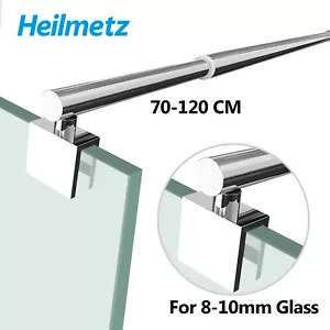 Telescopic Shower Screen Door Support Bar Arm For 8 - 10mm Glass Panel 70-120CM - Picture 1 of 6