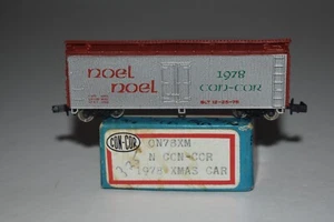N Scale Con-Cor 1978 Christmas Car 40' Single Door Reefer C49889 - Picture 1 of 2